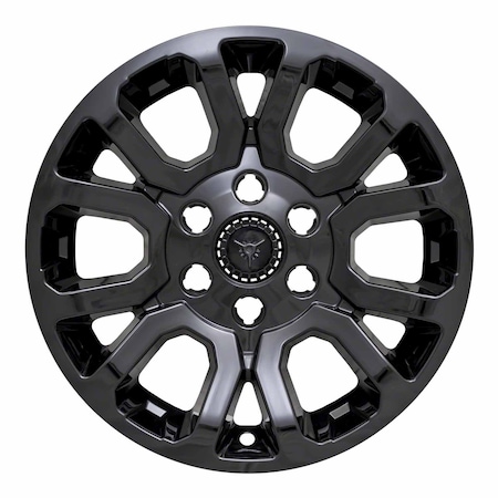 Coast2Coast 18", 6 Double Spoke, Gloss Black, Plastic, Set Of 4, Not Compatible With Steel Wheels IWCIMP404BLK